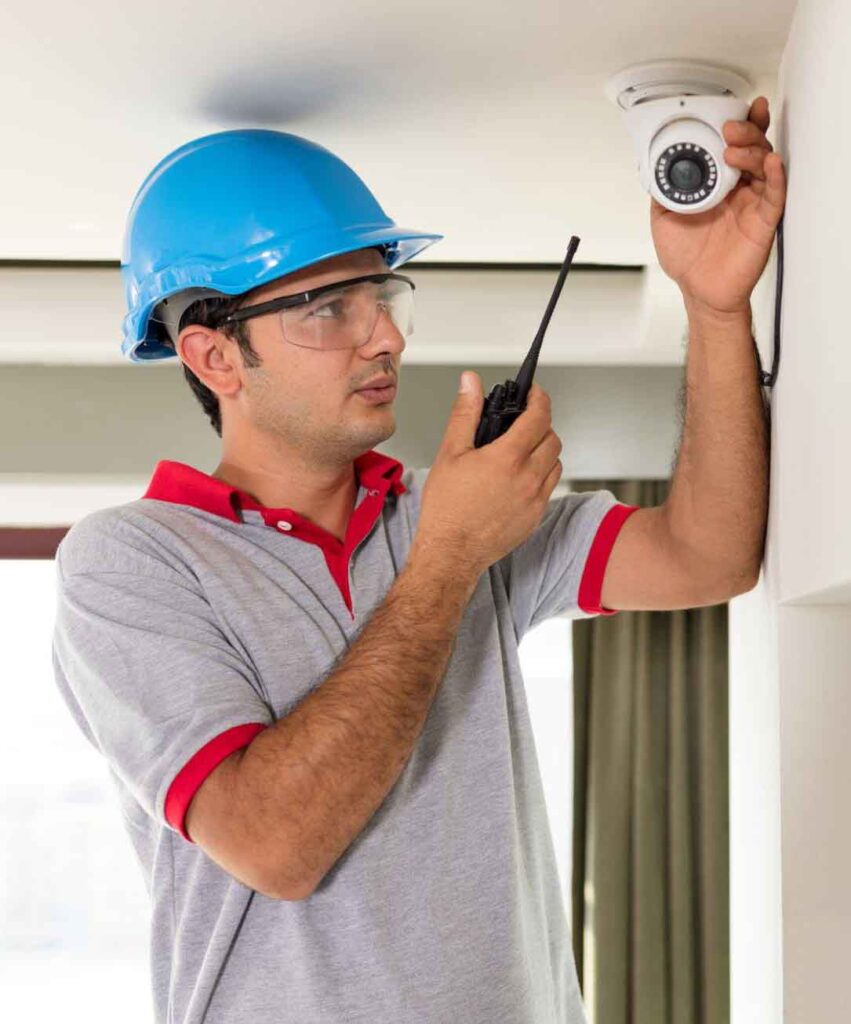 Security camera installation