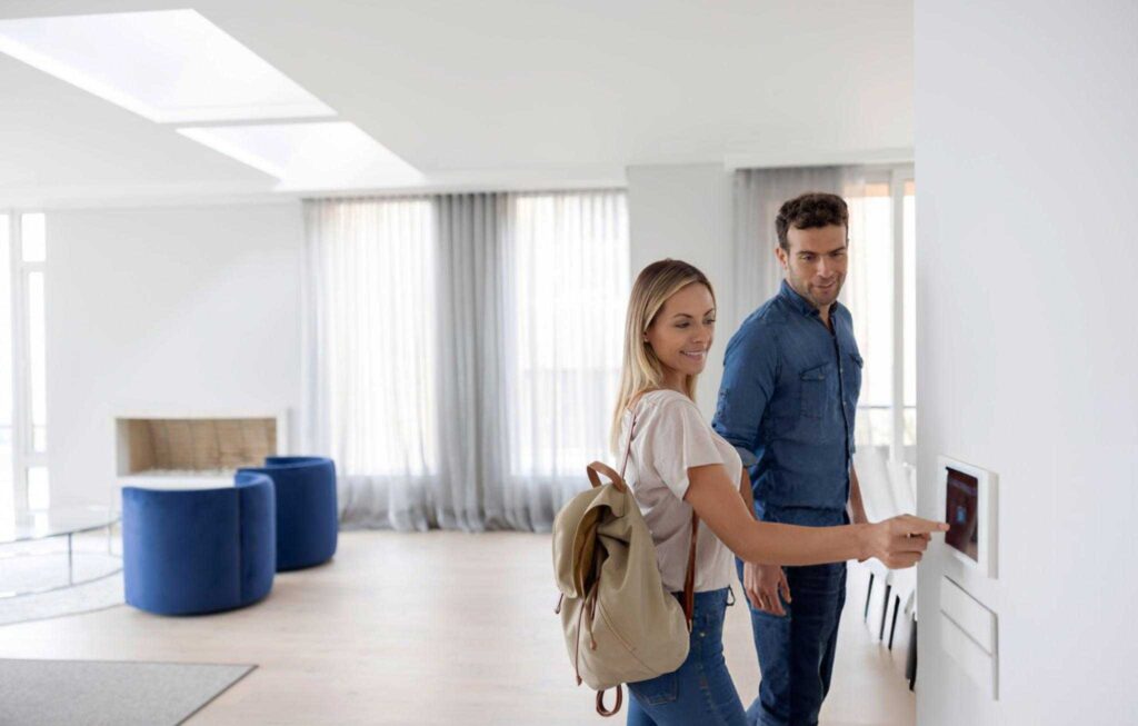 wall-mounted smart home control panel