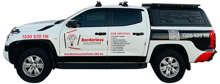 Borderless Solutions Branding on Vehicle