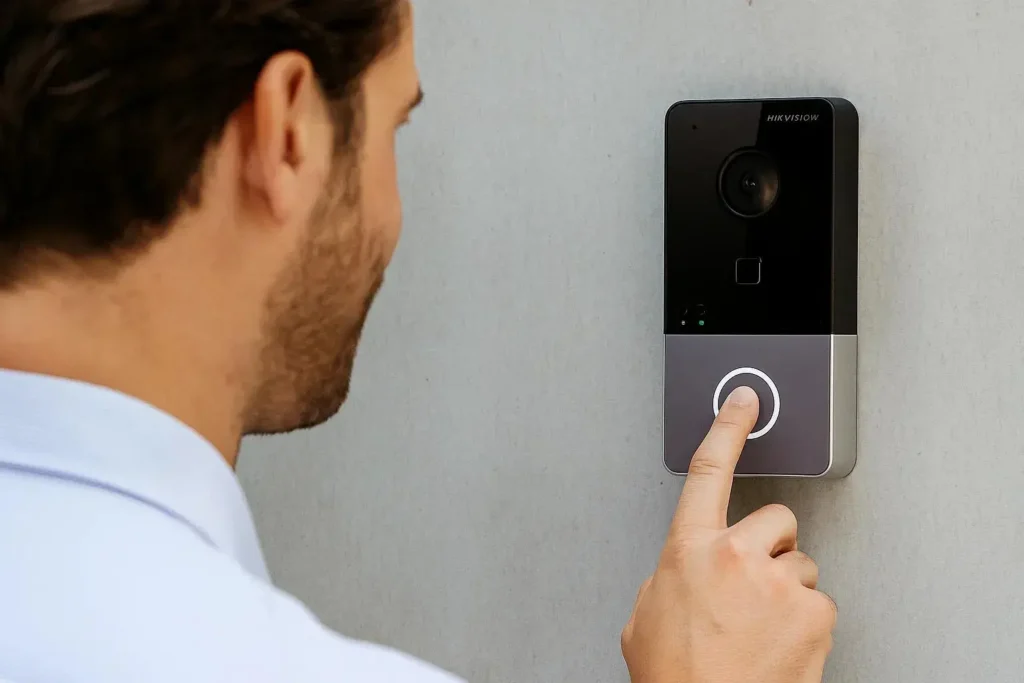 Smart Intercom Doorbell in Use Melbourne