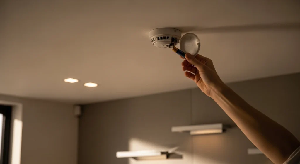 smoke alarm beeping