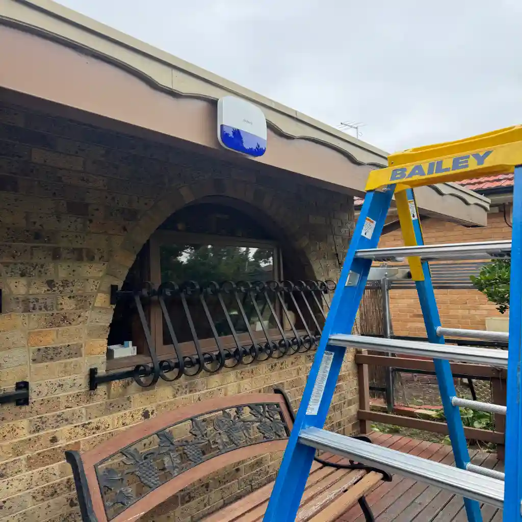 External alarm siren and strobe fitted at a Melbourne property