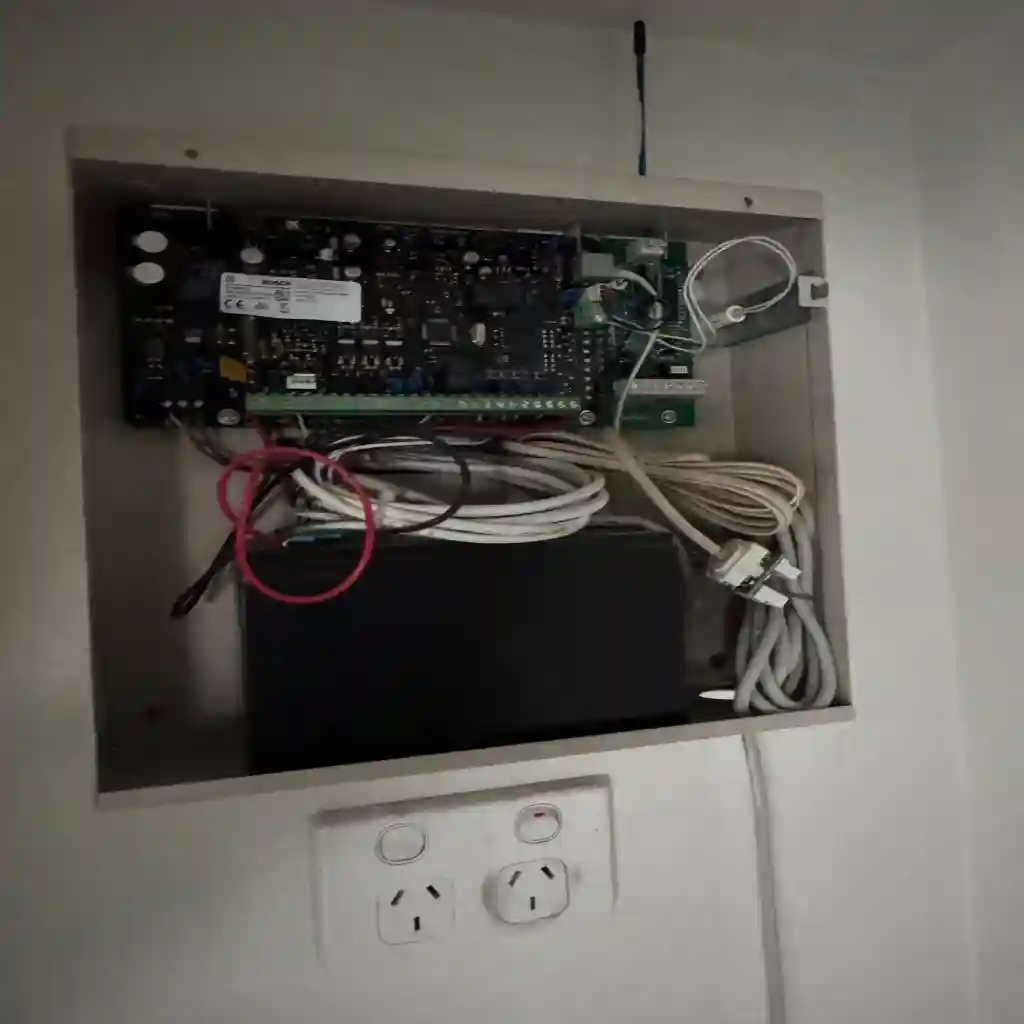 Alarm control panel installed in a Melbourne home