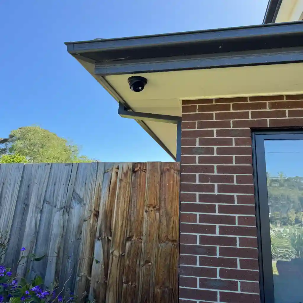 Turret and dome security cameras before installation